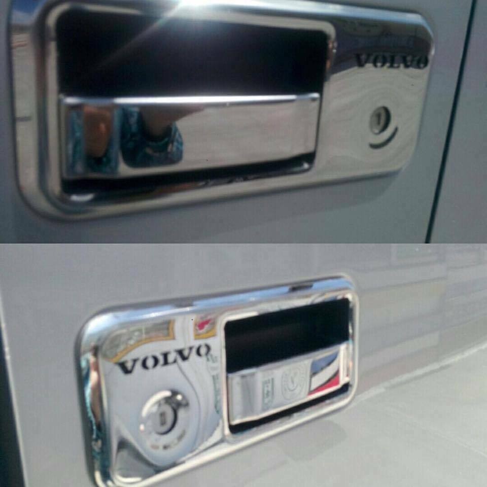 Volvo FM - FH Chrome Door Handle Cover 2 door 4 pieces S.STEEL 2001-2012